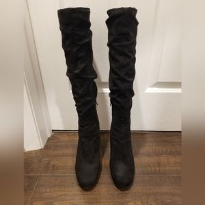 Jessica Simpson black suede boots, size 7.5